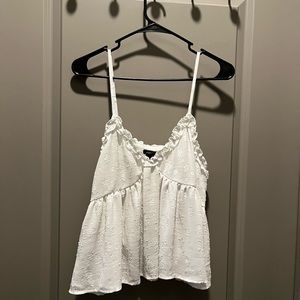 White lace tank